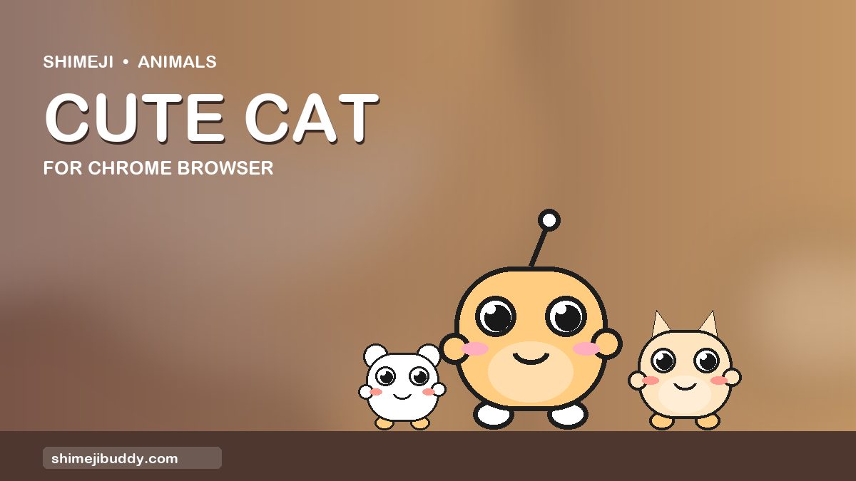 Cute Cat Shimeji For Chrome Browser