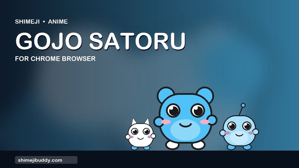 Gojo Satoru Shimeji For Chrome Browser