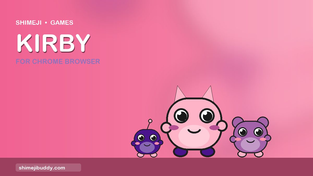 Kirby Shimeji For Chrome Browser