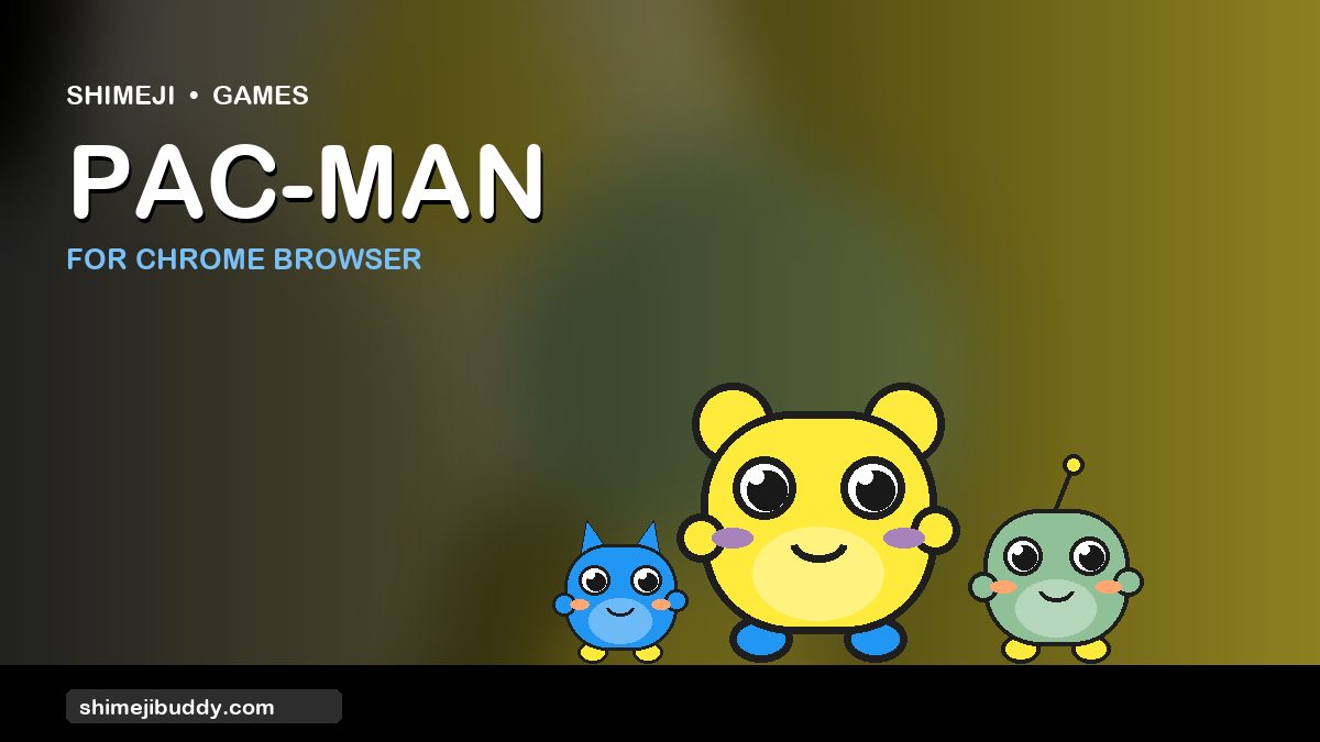 Pac-Man Shimeji For Chrome Browser